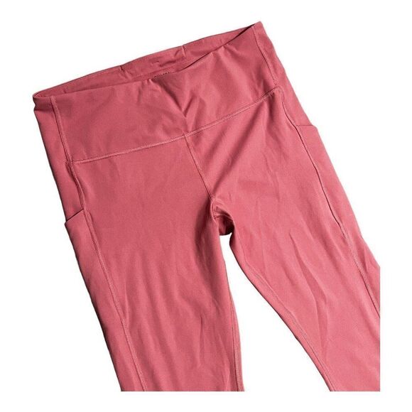 Athleta Leggings Women’s L Pink Ultimate Stash Pocket Tight Pockets 26” Crop - Picture 13 of 14